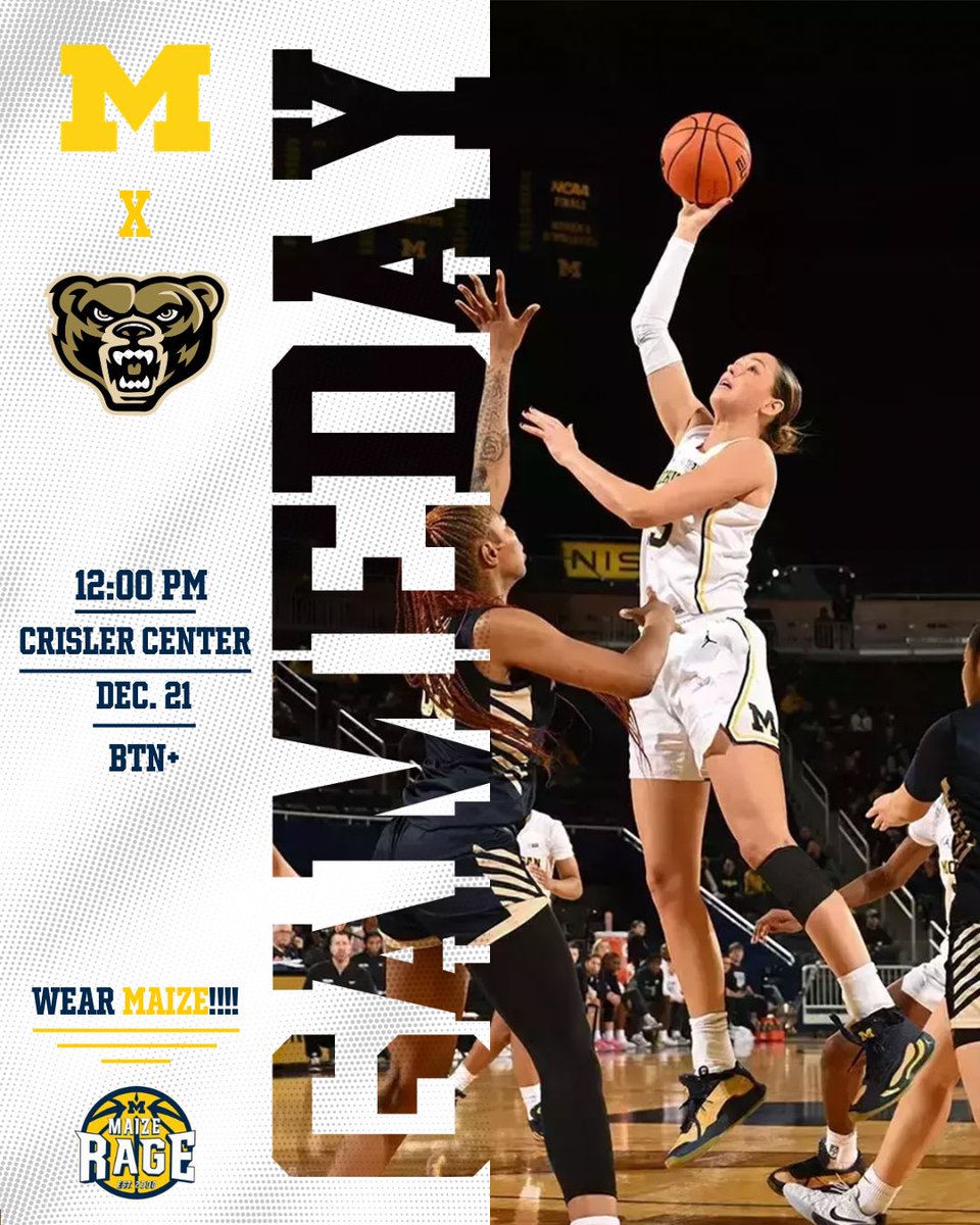 MaizeRageUM's tweet image. Double header at Crisler today! Let's go 2-0! 

#GoBlue #ExpandTheMaizeRage
