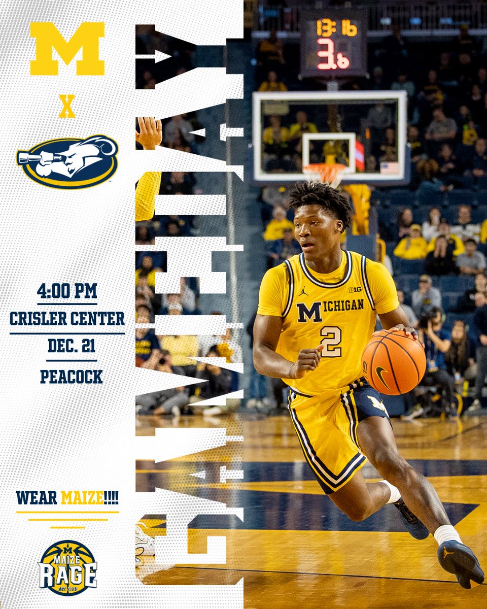 MaizeRageUM's tweet image. Double header at Crisler today! Let's go 2-0! 

#GoBlue #ExpandTheMaizeRage