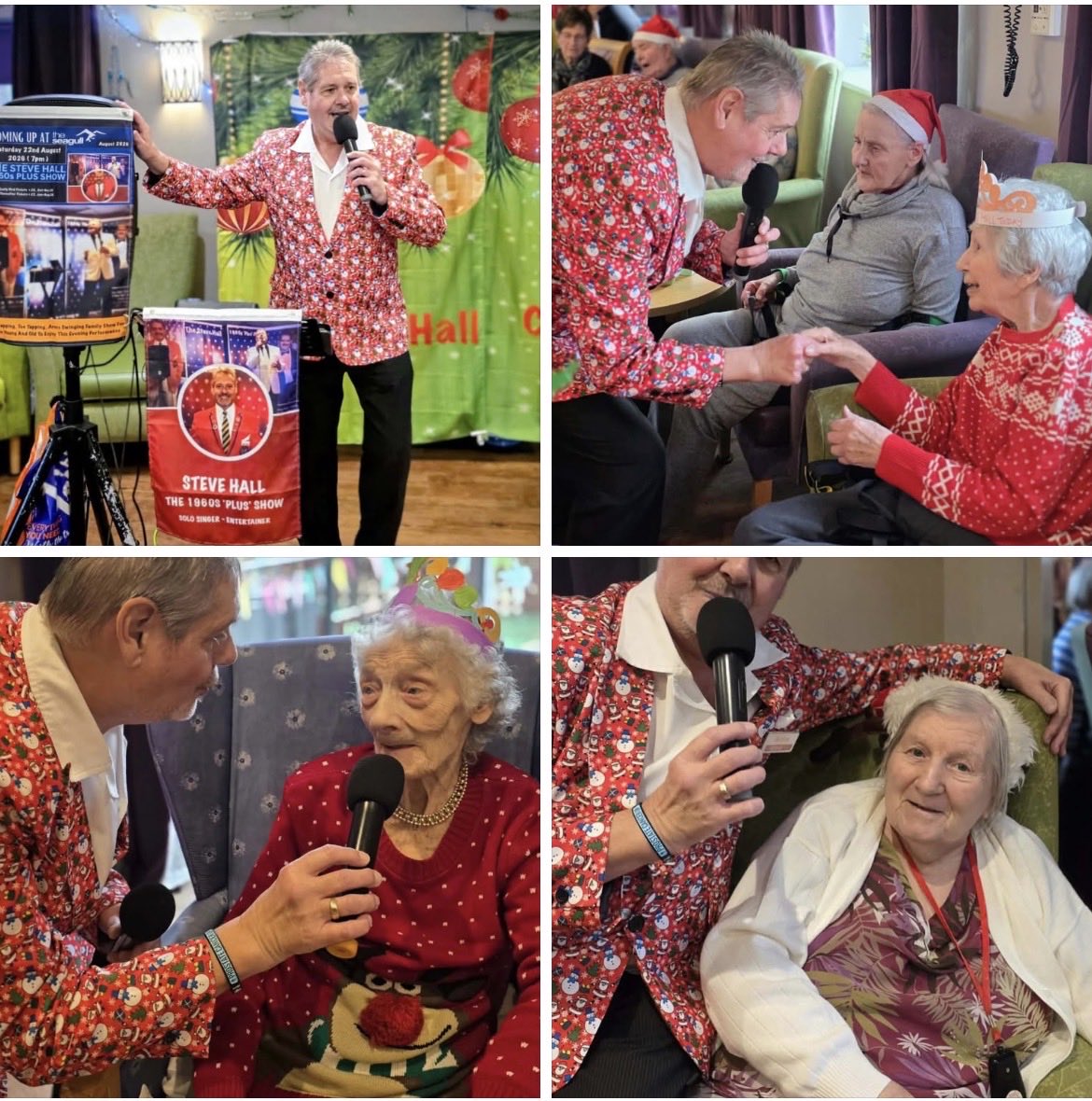 StephenHal1's tweet photo. That’s Another Wonderful Christmas Show Finished.. Thank You To The Lovely ‘Dell’ In Lowestoft For Being Todays Fabulous Hosts x #carehome #carehomesuk #carehomeactivities #residentialcare #residentialcarehome https://t.co/eRFPoUNujv
