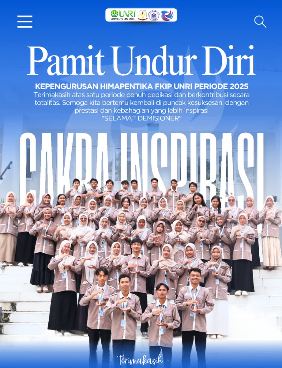 [HIMAPENTIKA || INFO: PAMIT UNDUR DIRI]
.
Assalamualaikum Warahmatullahi Wabarakatuh
Hidup Mahasiswa!
Salam Pendidikan, Jayalah! 
. 
Hallo Math Lovers 👋🏻
Cek Selengkapnya di instagram.com/p/DSeLPukAccj/…