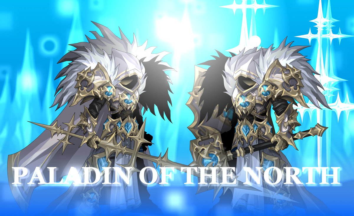 You can find the whole Paladin of the North (CC) set in the 2025 Frostval Collection Chest on AQW! 

Enjoy 🌟