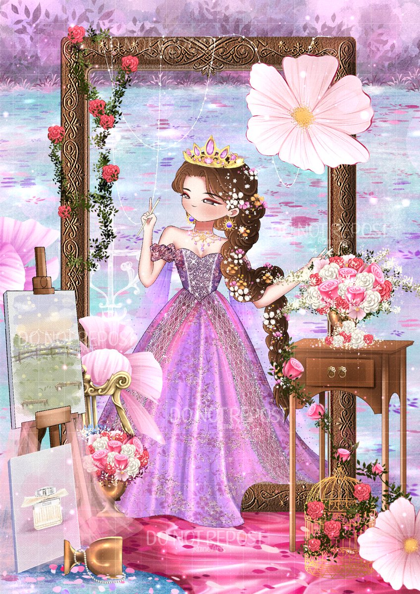 Rapunzel♡様 Reniella as Rapunzel ✨🎨 Do not repost ‼️