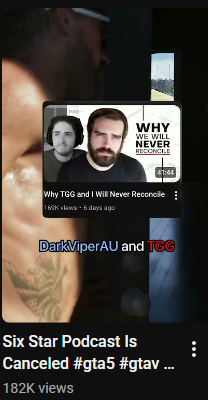 TGGonYT's tweet image. Shoutout to DarkViper for continuing to post about me &amp;amp; throw insults my way for 2 months straight. (This video was uploaded today)

I don't get it. I've taken accountability &amp;amp; apologized for my actions, but he just doesn't stop. It seems like he just wants me gone. 

Childish &amp;amp;…