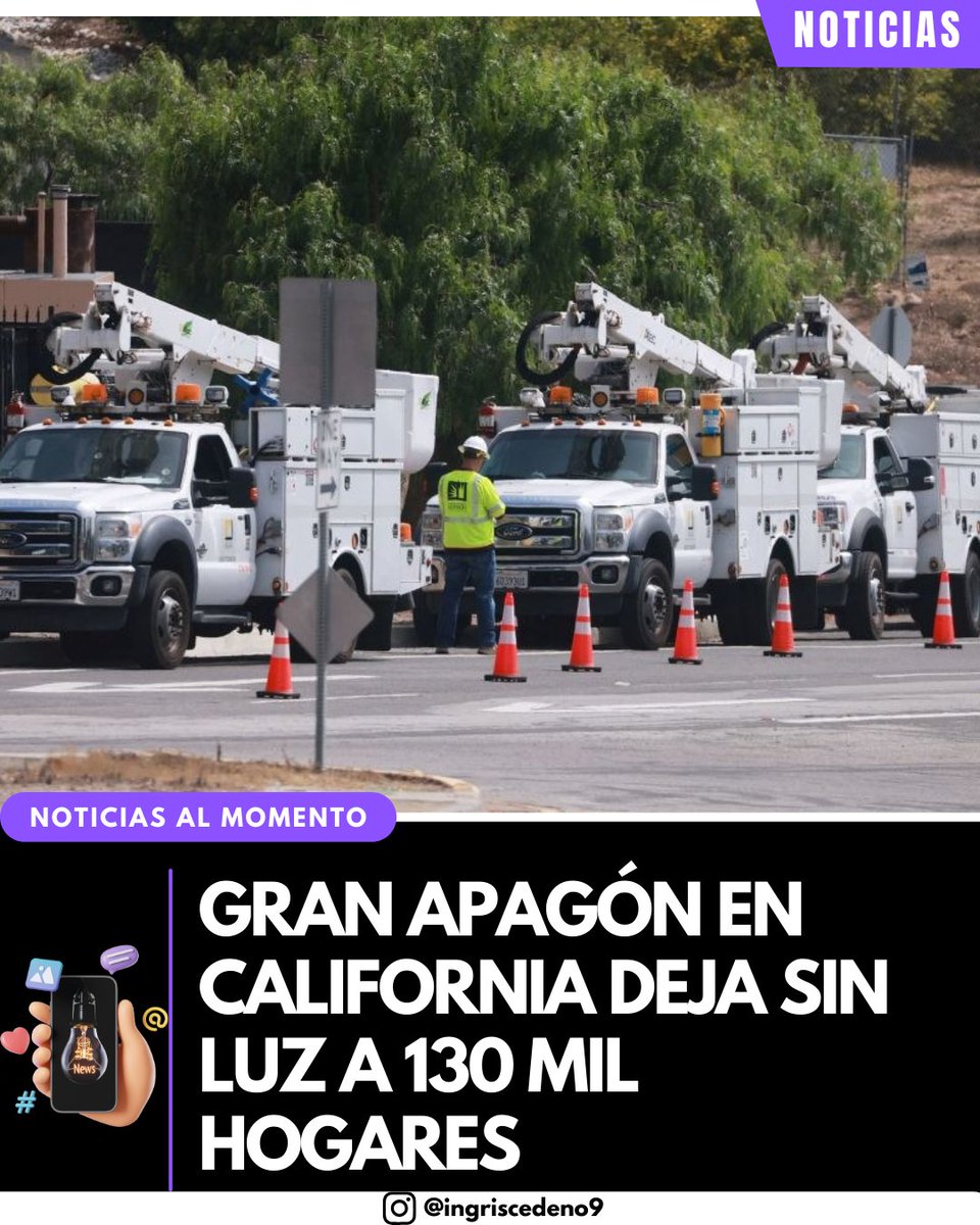 CedenoIngris's tweet photo. 🟠🟠🟠¡No es nada más en Venezuela que se va la luz! Gran apagón en toda California dejo a más de 130.000 familias sin electricidad, afectando principalmente a San Francisco 

https://t.co/mZeAAADjCU https://t.co/YAPPiUXYiS