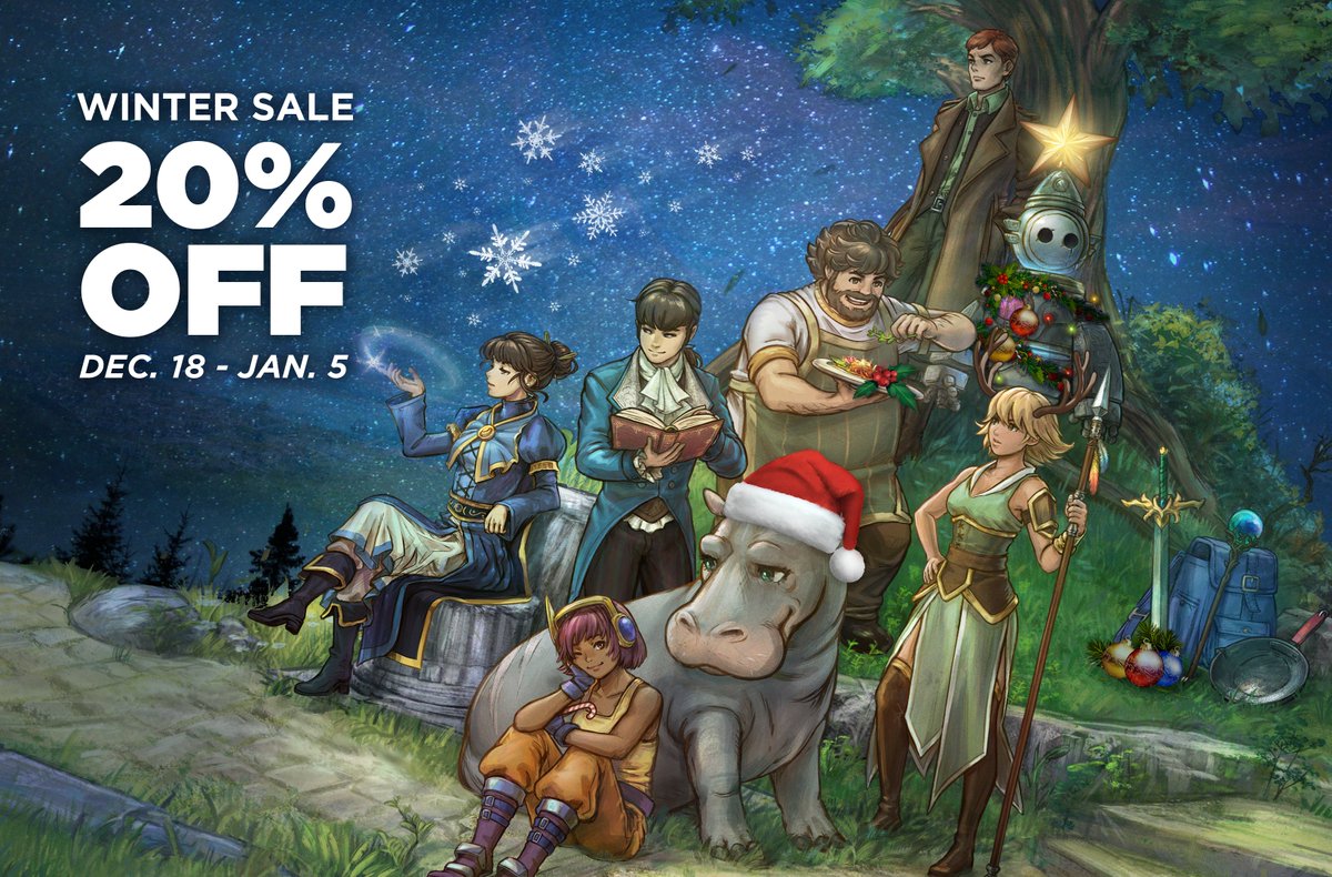 SomethingClassc's tweet image. "Ho, ho... holy sh*t... Is that a hippo wearing a santa hat?!"

Our character centric, story driven JRPG, Quartet is now 20% on all PC platforms!

#QuartetRPG #pixelart