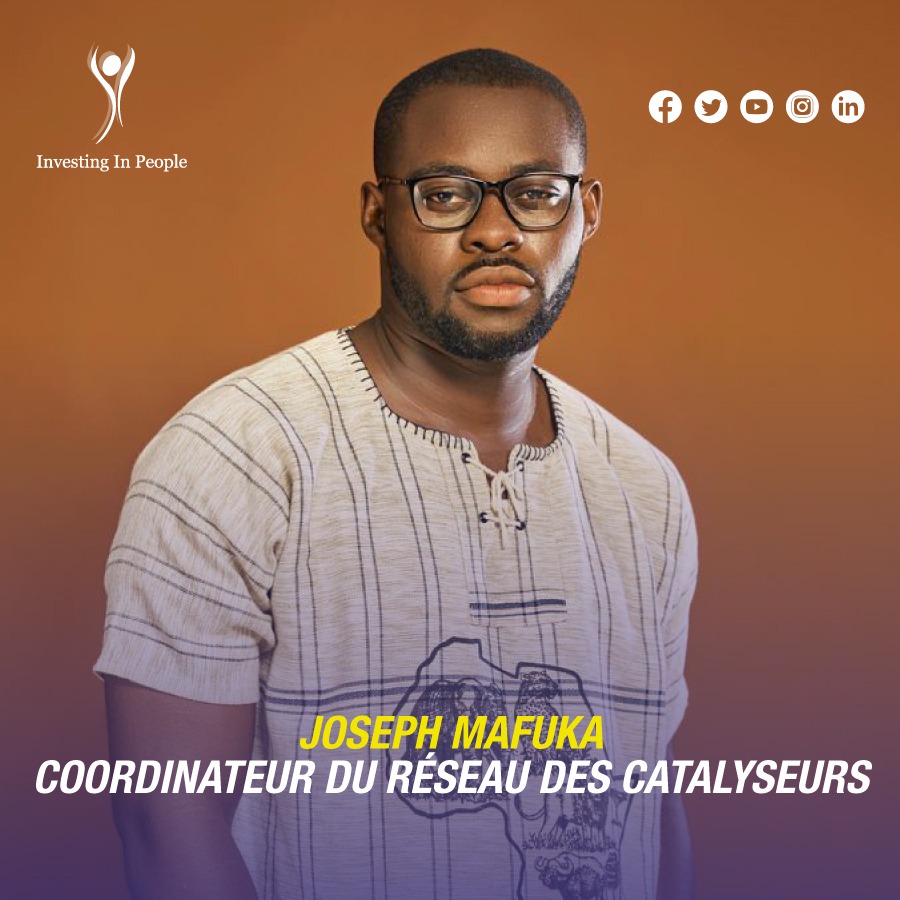 Nous avons le plaisir d’annoncer la nomination de <a href="/JosephMafuka/">Joseph Mafuka</a>  comme Coordinateur du Réseau des Catalyseurs de l’ASBL Investing In People.
Par son engagement, son dynamisme et sa capacité à fédérer, il contribuera au renforcement de ce réseau stratégique pour la SST.