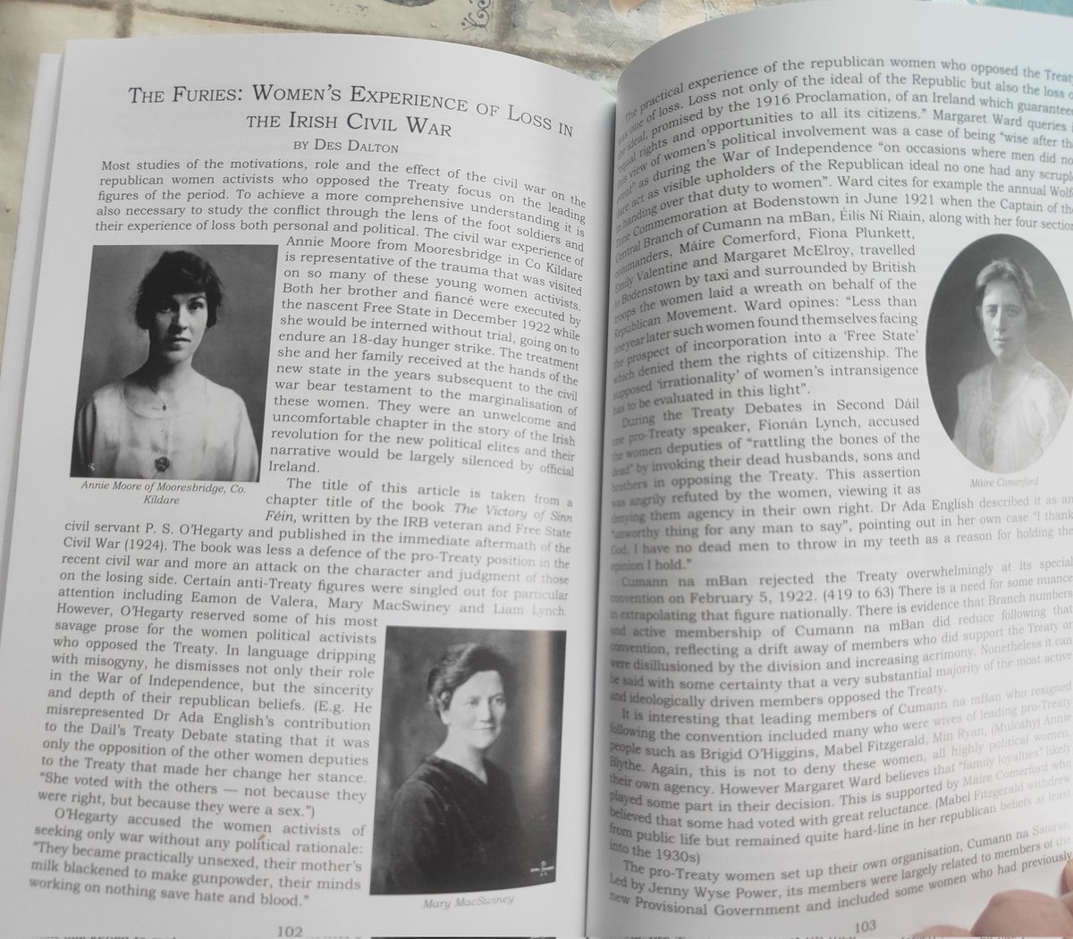 Absolutely thrilled to have my article "The Furies': Women's Experience of loss in the Irish Civil War", published in the 2025 Journal of the  Federation of Local History Societies.
1/