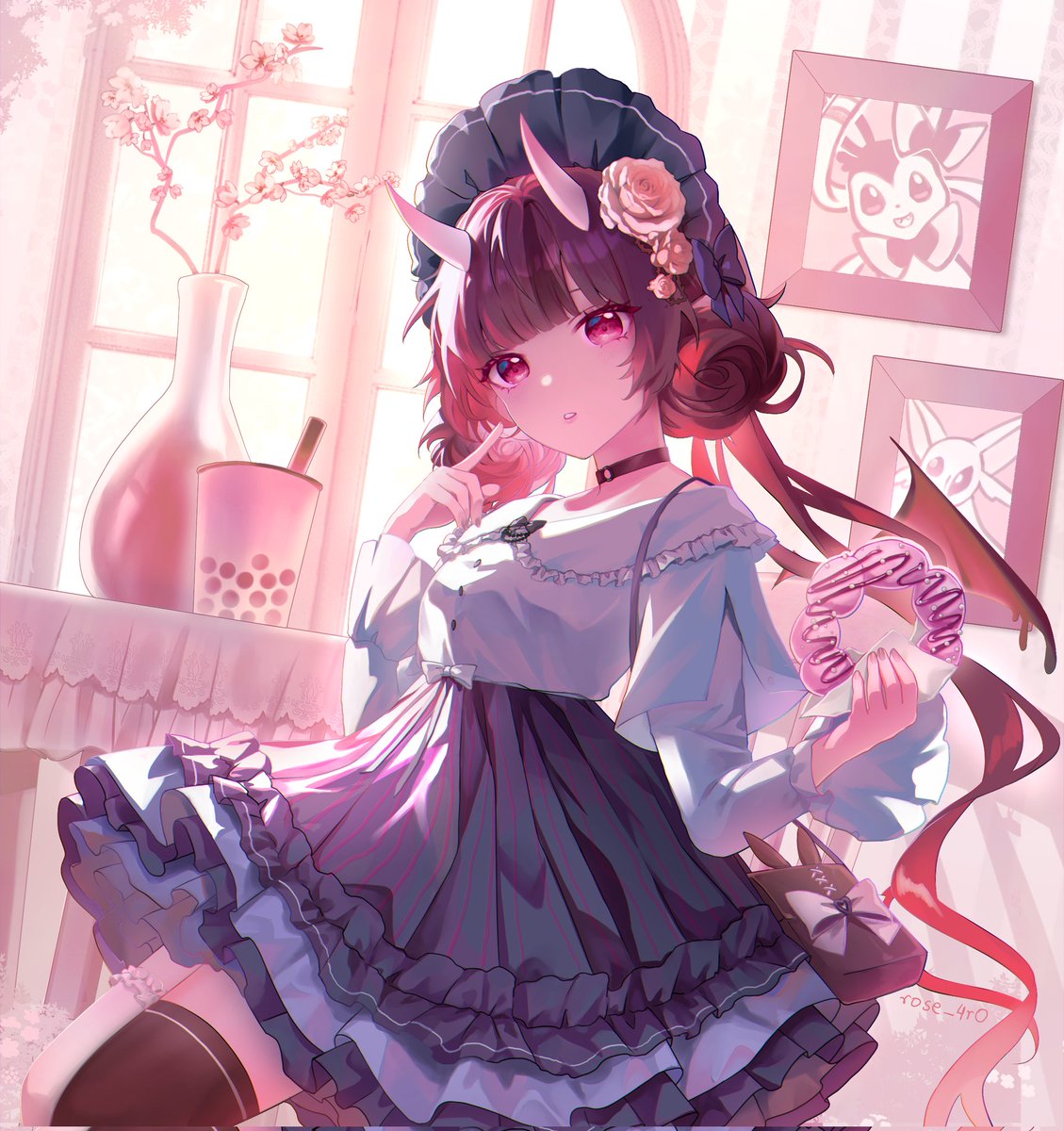 🌸(*^^*) #commissionart #illustration