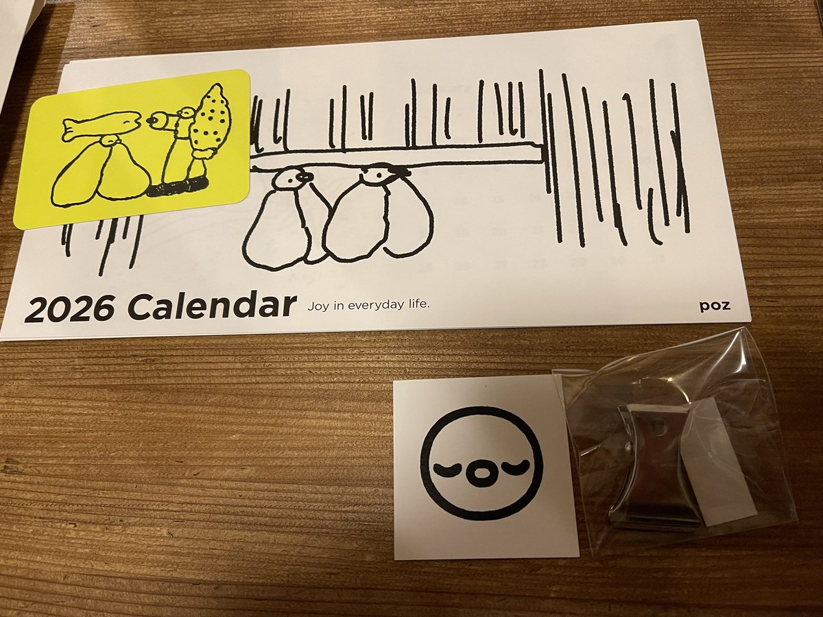 Takeru_FTX's tweet image. ポズさんのカレンダー届いた。
めちゃくちゃかわいい。毎月の小さな
メッセージがすてきすぎた。
来年1年間楽しく過ごせそう。
ラブい〜
@oopozoo