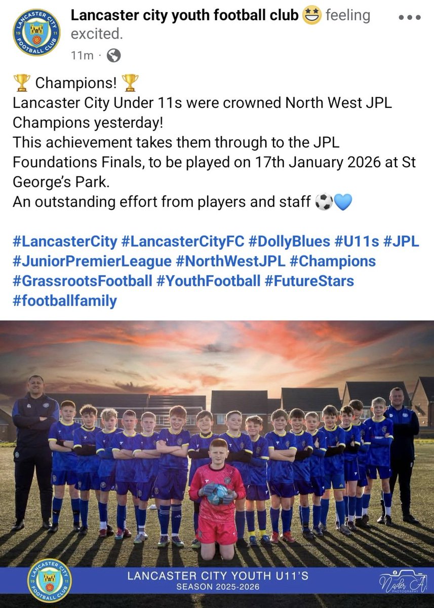 LANCASTER CITY 18S & 23S (@lcfc18s23s) on Twitter photo 