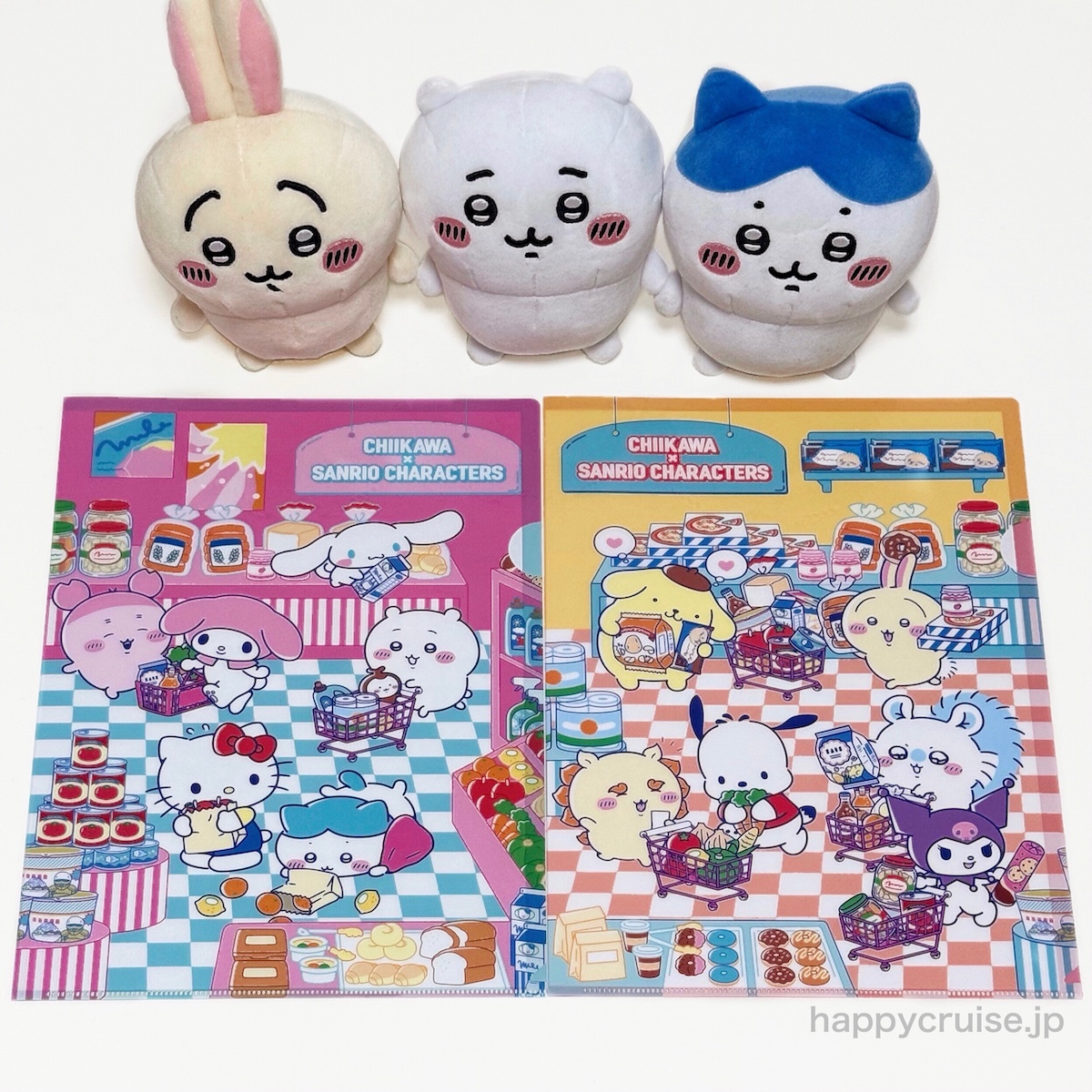 ちいかわ×サンリオキャラクターズ クリアファイル2枚セット ちいかわ