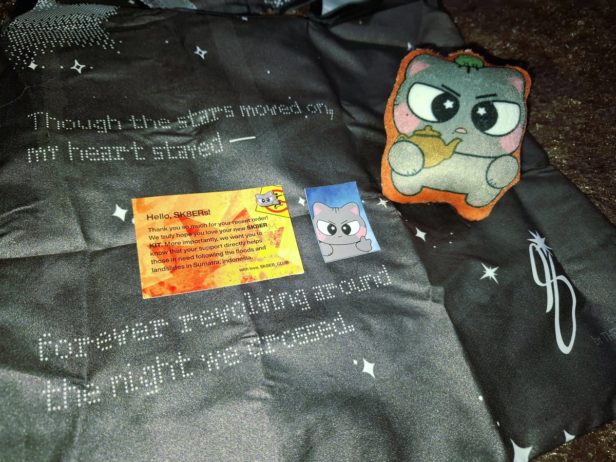 hello @SK8ER_CLUB Mengbao squeaky plushie dan foldable bag nya sudah sampai ya, terima kasih sudah open order kit nya, bahkan bisa ikut donasi juga 💕💕💕