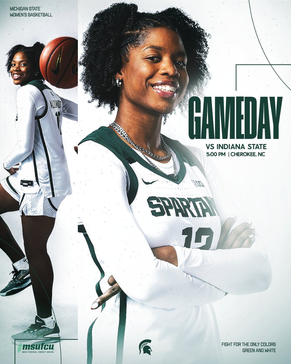 MSU_WBasketball's tweet image. Cherokee Invitational Game 1!

🆚: Indiana State
📍: Cherokee, NC
⏰: 5:00 PM EST
📺: WSN bit.ly/4pNufdm
📊: bit.ly/490a4l8
🎙️: WVFN 730 AM