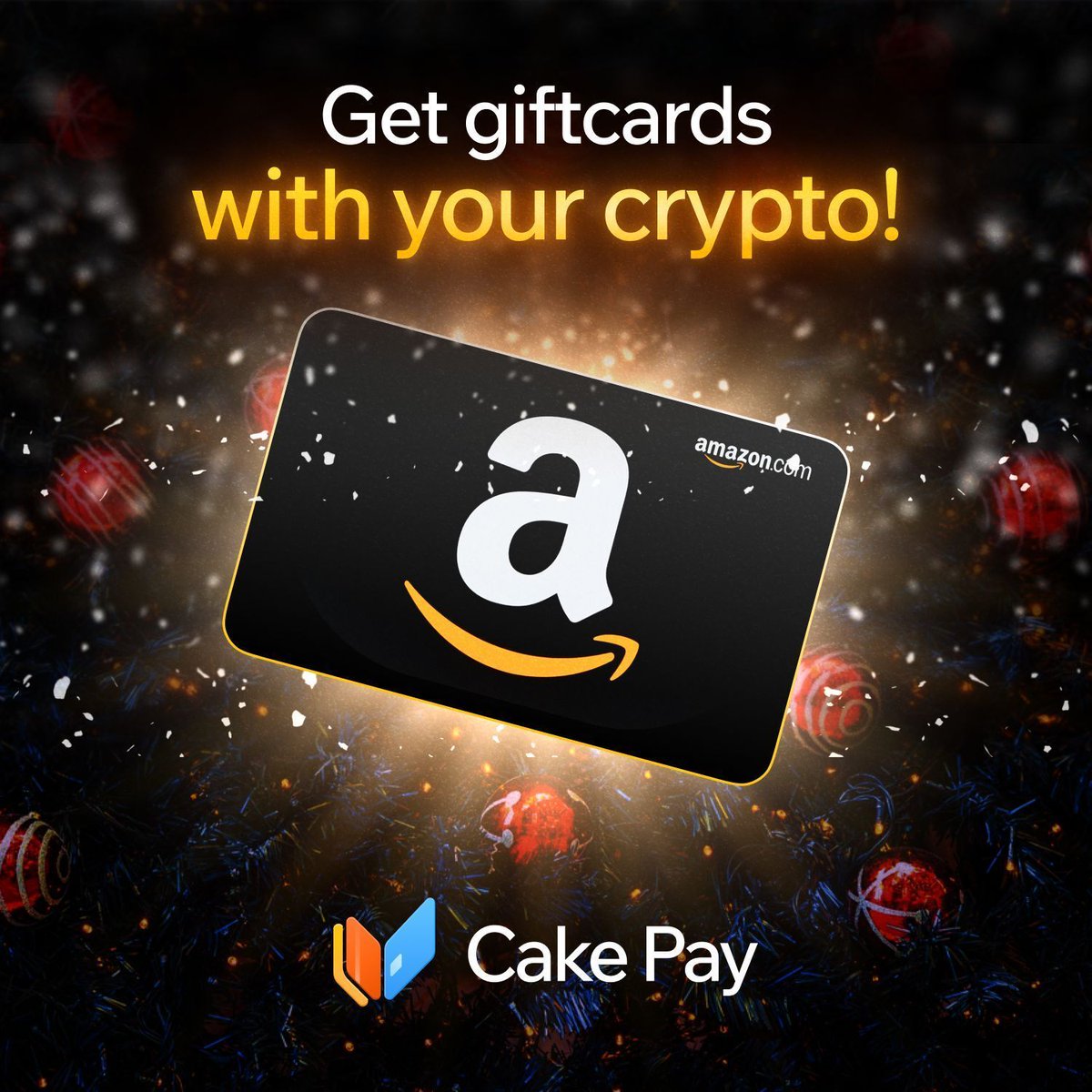 cakewallet's tweet photo. The whole point of crypto is actually using it, right?

Cake Pay makes it easy to turn your holdings into gift cards for everyone on your list. In Cake Wallet or https://t.co/1tlcCrP0hm — no friction, no KYC. It's that simple. https://t.co/g35c10OeX4
