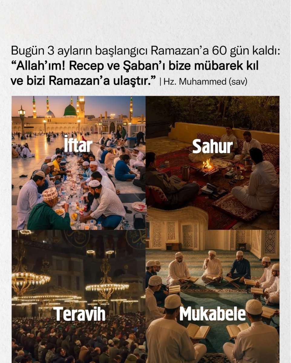 Rabbim Ramazan ayına bizleri nasip eylesin…