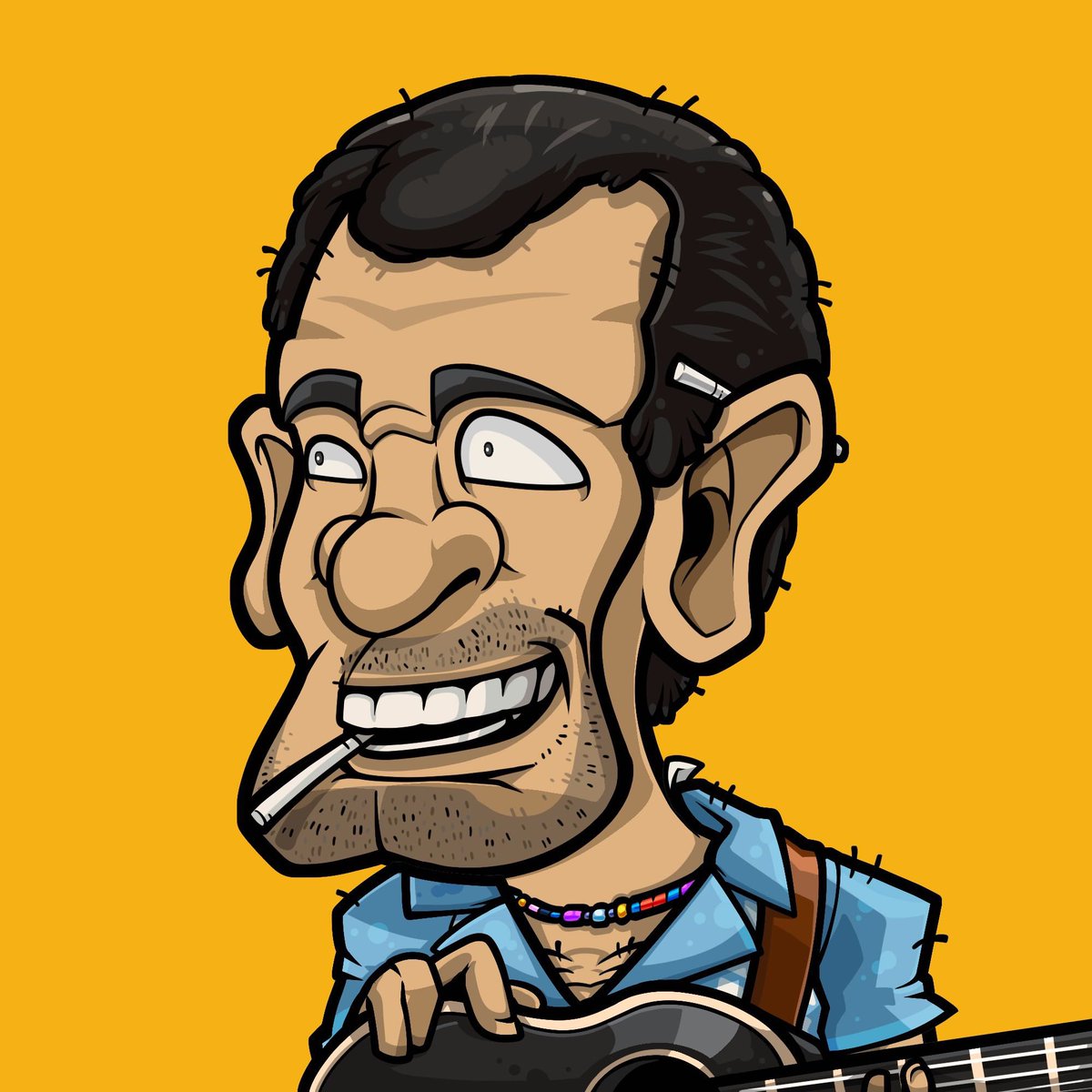 🎸 New trait preview.

Songs that hit harder live than recorded.
Back when a guitar said more than a hook ever could.
You know the type.

Artist: <a href="/jirayupoom/">poom_jirayu_NFT.Wegens.Wegenettes</a>