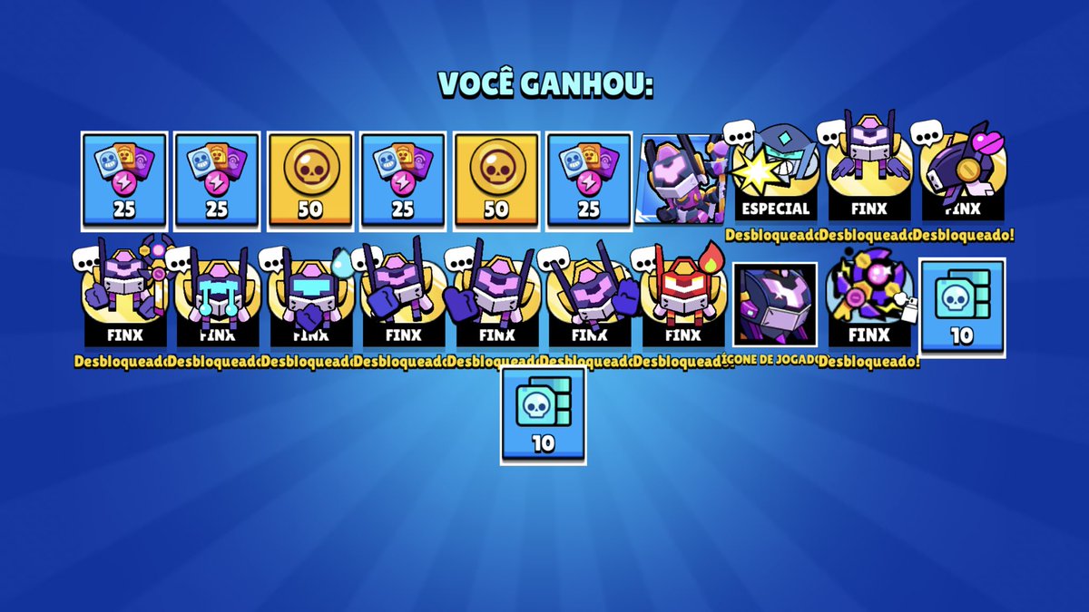 10 caixas depois 
-600 gemas
veio algo nessas caixas mecha… deus é bom 🙌🙌🙌