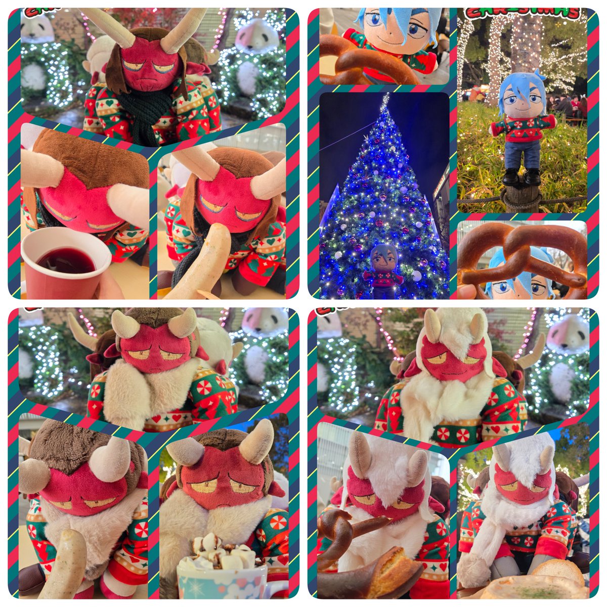 🎅ネットプリント配信🎄】 ラン&ジェイぬいのクリスマスカード