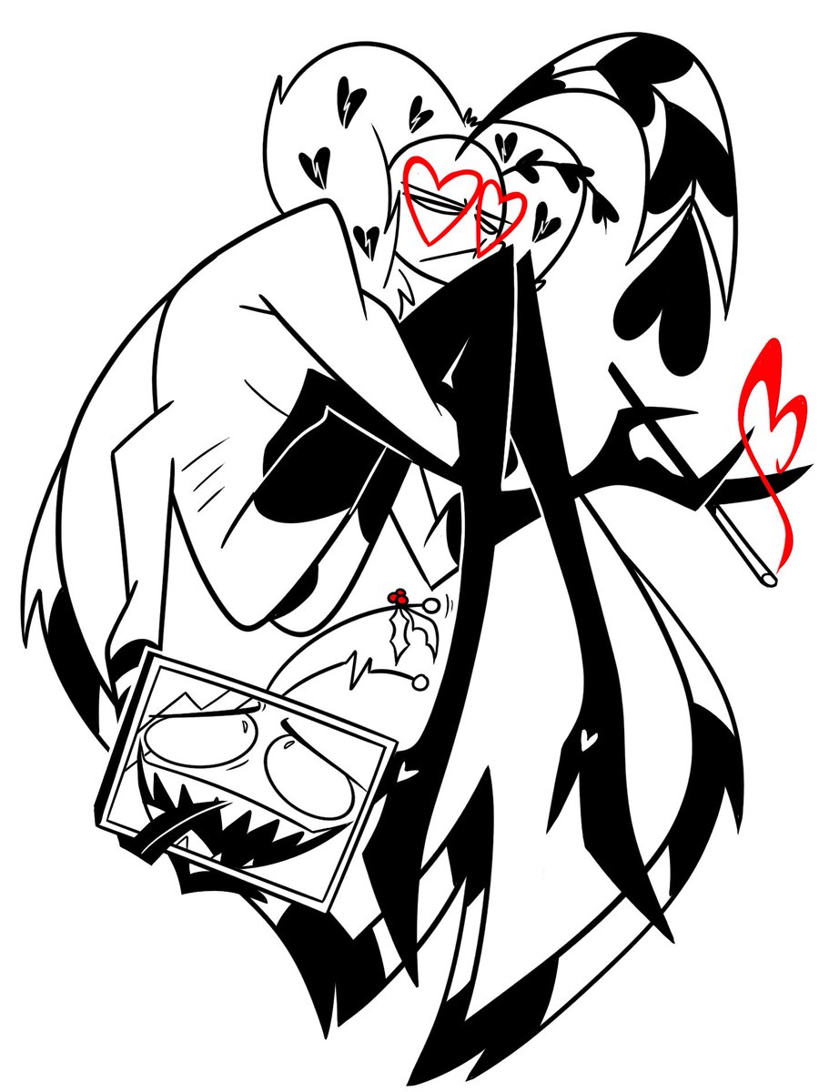 Christmas #HazbinHotel #voxval #StaticMoth