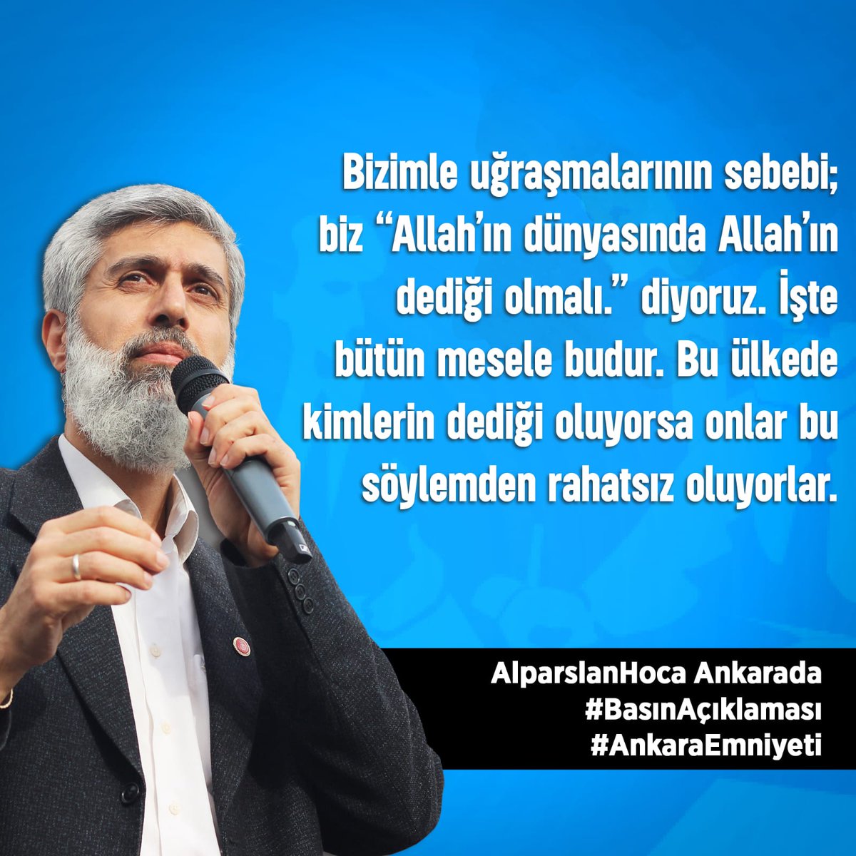 davamislam1256's tweet photo. AlparslanHoca Ankarada 
#BasınAçıklaması
#AnkaraEmniyeti

@TC_icisleri
@tcbestepe
@EmniyetAnkara https://t.co/upzeGg8rbg