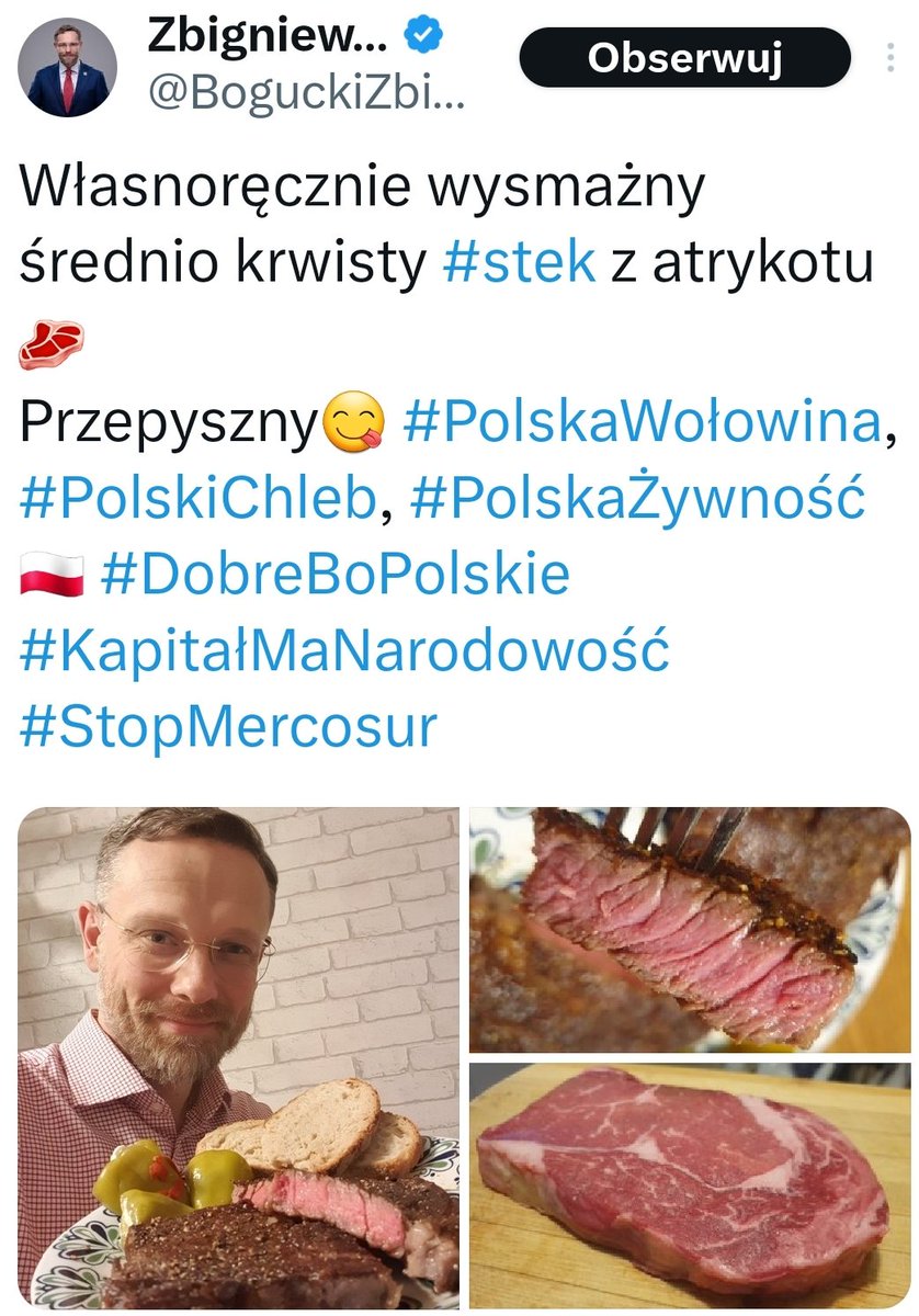 Że też go stać przy tych galopujących cenach.