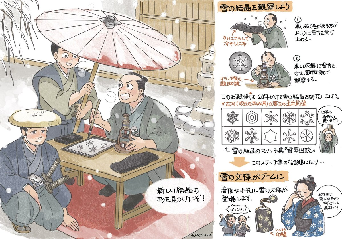 江戸時代、雪の結晶にハマったお殿様がいました（再掲）