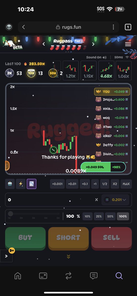 RahmerceC's tweet image. Shorts are fire @RugsDotFunX_ 
📈📈📈📈📈  🎅