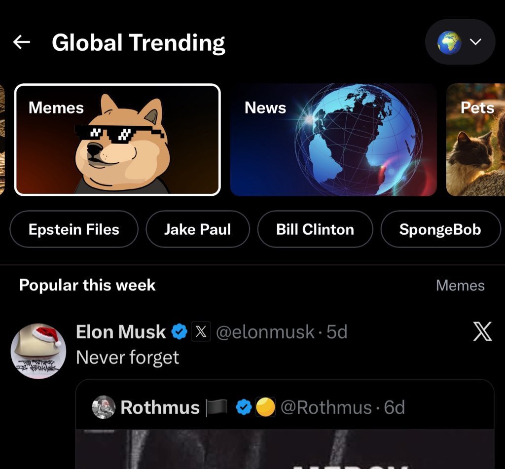 bleshgod's tweet image. imagine a memecoin called $memes going to 100m

based on the official X page for Memes made by X itself and Elon Musk, seen by 500m people daily when they open the app.

it would attract retail and normies so fast and so easily.

this is our chance, we must take it.…