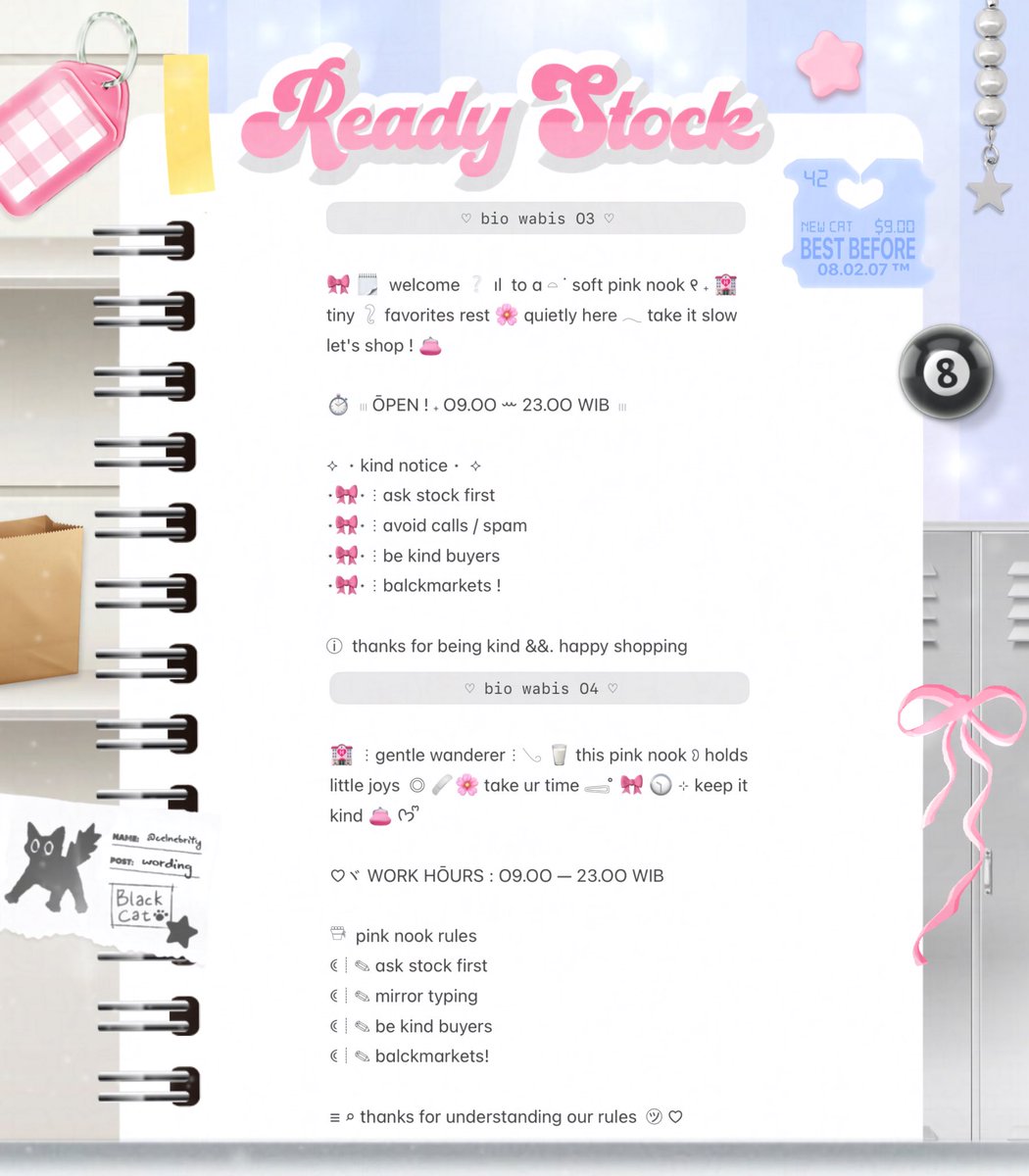 celnebrity's tweet image. 🛼⭐️ help repost pls ₊ׁ ?  thankyou 💝 &amp;gt;_&amp;lt; 

🎀  sena  bawa  6 WORDING BIO WABIS  —— 𓏮  siap  dijemput  ᰔ  jangan  lupa  (@)  setelah DM 

notes : rules can be changed as needed 

⠀⠀👛  IDR 6.000  📝⠀

꒰ #zonauang️ #zonajajan #zonaba ꒱