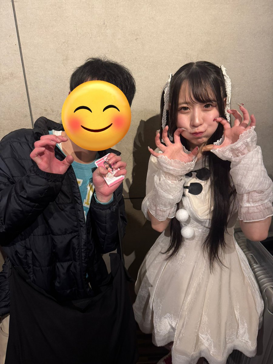 イ*サ様 柳川みあ　アクスタ　ステッカー　チェキ みあちゃんへ ポちゃん代行分初めてしたけど、めちゃくちゃ喜んでくれ