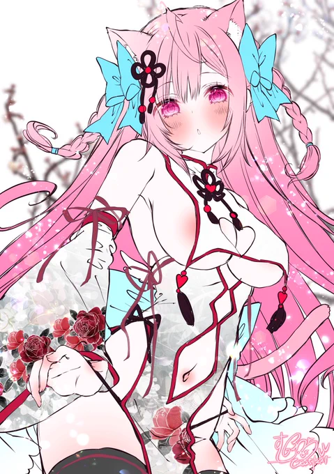 さくなちゃん ラフ(*˘︶˘*).。.:*