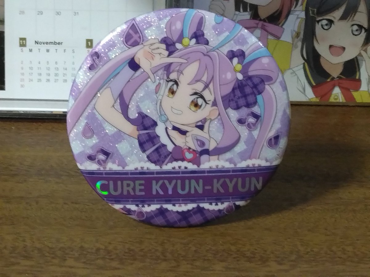 先日、キミプリ展に行った時に リア友から、キュアキュンキュンの 缶