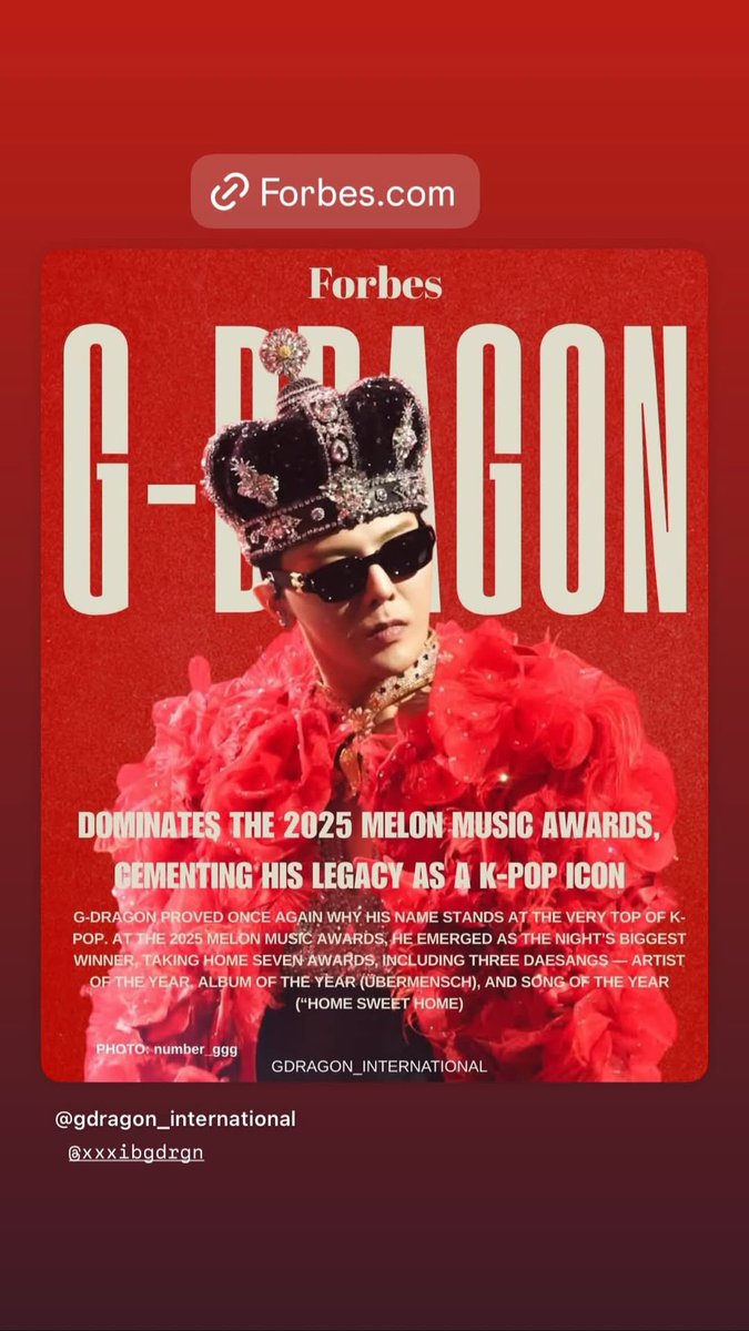 gdragonintl's tweet photo. (251221) UPDATE 

@ xxxibgdrgn Instagram story

#GDragonPower
#GDReturnsToMMA
#GDMMA25PowerStage
#GDRAGON #지드래곤 @IBGDRGN https://t.co/Ogzw0DpGGb