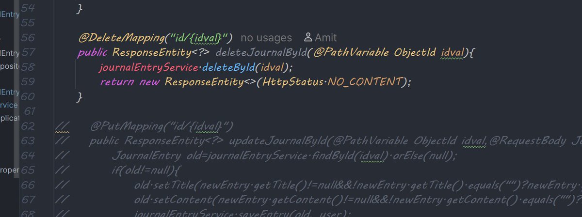 AmitP9t's tweet image. • 🌱 Spring Boot: User–Journal mapping, fixed null DBRef issues, improved service &amp;amp; controller flow, worked, created connection between user and journal entery

• 🧪 Postman: APIs(Get, Post, Put, Delete)

#spring #mongodb