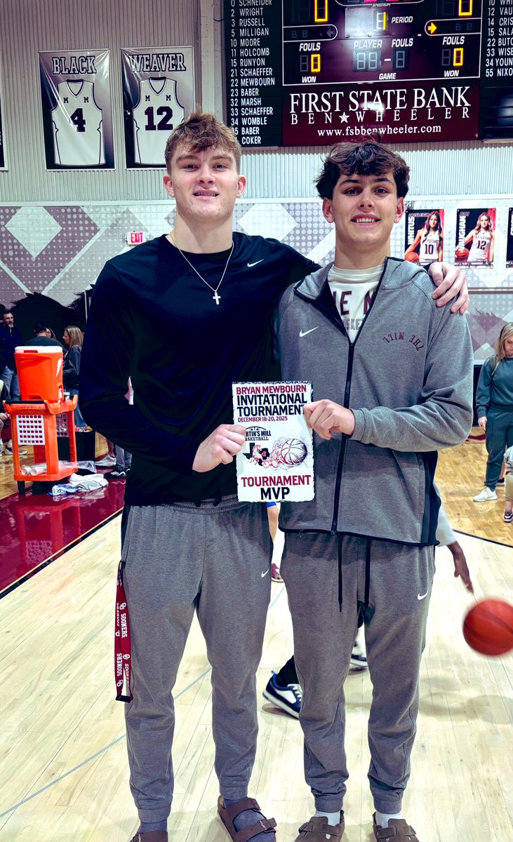 RyderMarsh32's tweet image. Blessed to receive the CO-MVP award of the Bryan Mewbourn tournament with my best friend @sch_Archer 💪🏼
