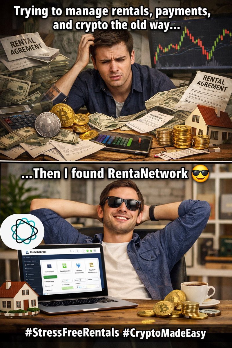 ChainByLeonard's tweet photo. Old systems complicated everything.
Renta Network simplified it and that’s the difference 😎
#RentaNetwork https://t.co/dIaO689oZG