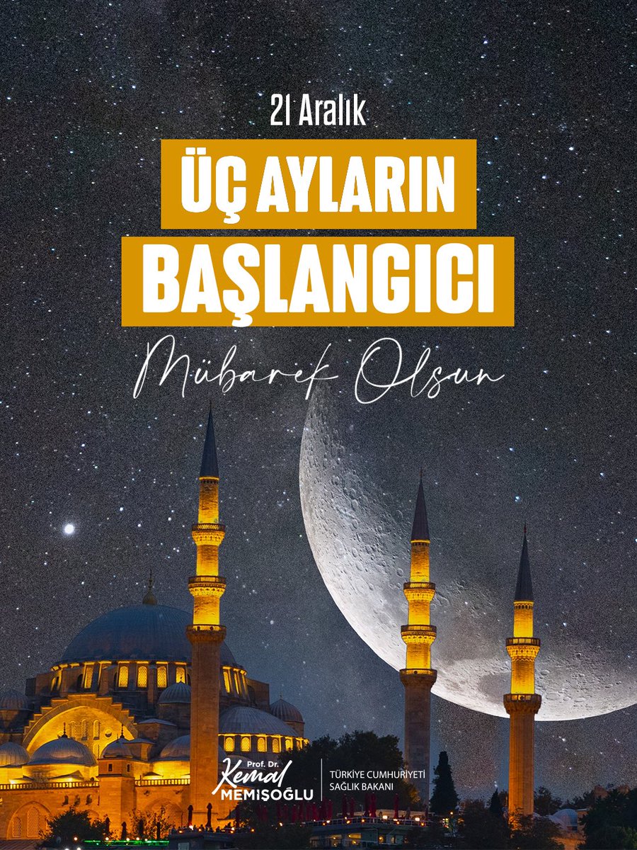 Rahmet, bereket ve mağfiretin müjdelendiği mübarek Üç Aylar’ın aziz milletimize, gönül coğrafyamıza ve tüm İslam âlemine barış ve hayırlar getirmesini temenni ediyor, Yüce Rabbimizden bizleri Ramazan-ı Şerif’e sağlık ve esenlik içinde kavuşturmasını niyaz ediyorum.