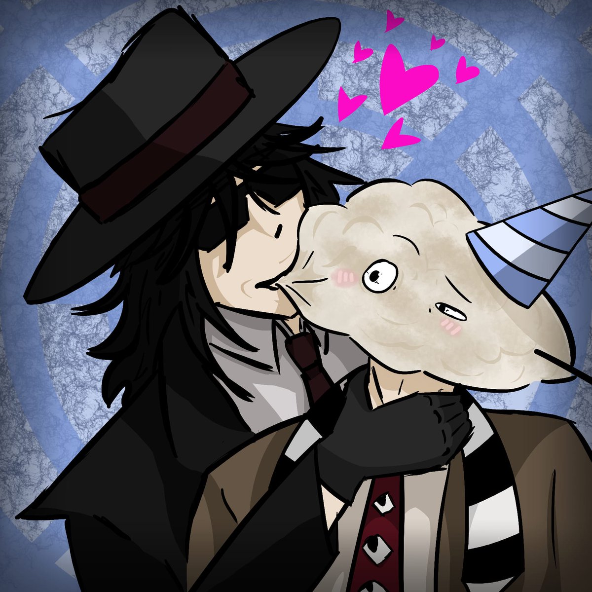 Azimmulti's tweet image. Dibujo q nunca mostré para el cumple de @willkzz_pur1n0l (fue hace un chingo si-)