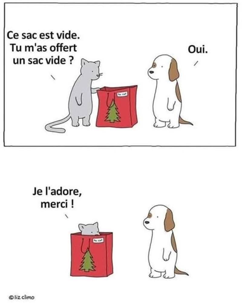 LanguagesCat's tweet image. Languages Cat's French Cartoon Of The Day For Cats