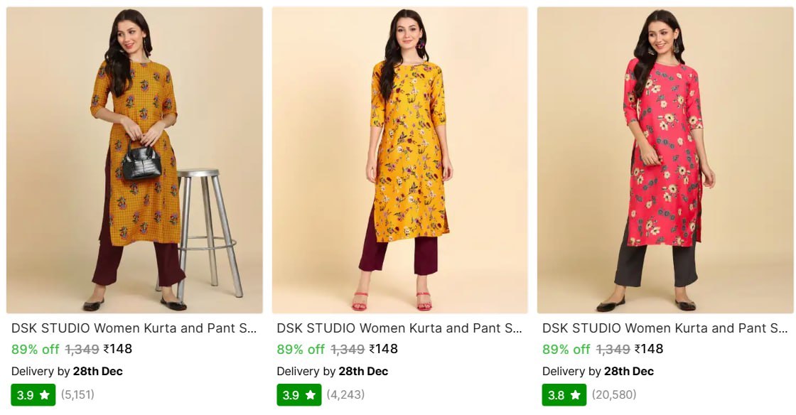 gearknowledge's tweet image. Women Kurta &amp;amp; Pant Set @ 148.

extp.in/C3qSwT
extp.in/jIEj2c
extp.in/5L0KU9

#Shopsy #EthnicWear #KurtiSet

View Full Details👇
mygk.shop/FZYPJeK