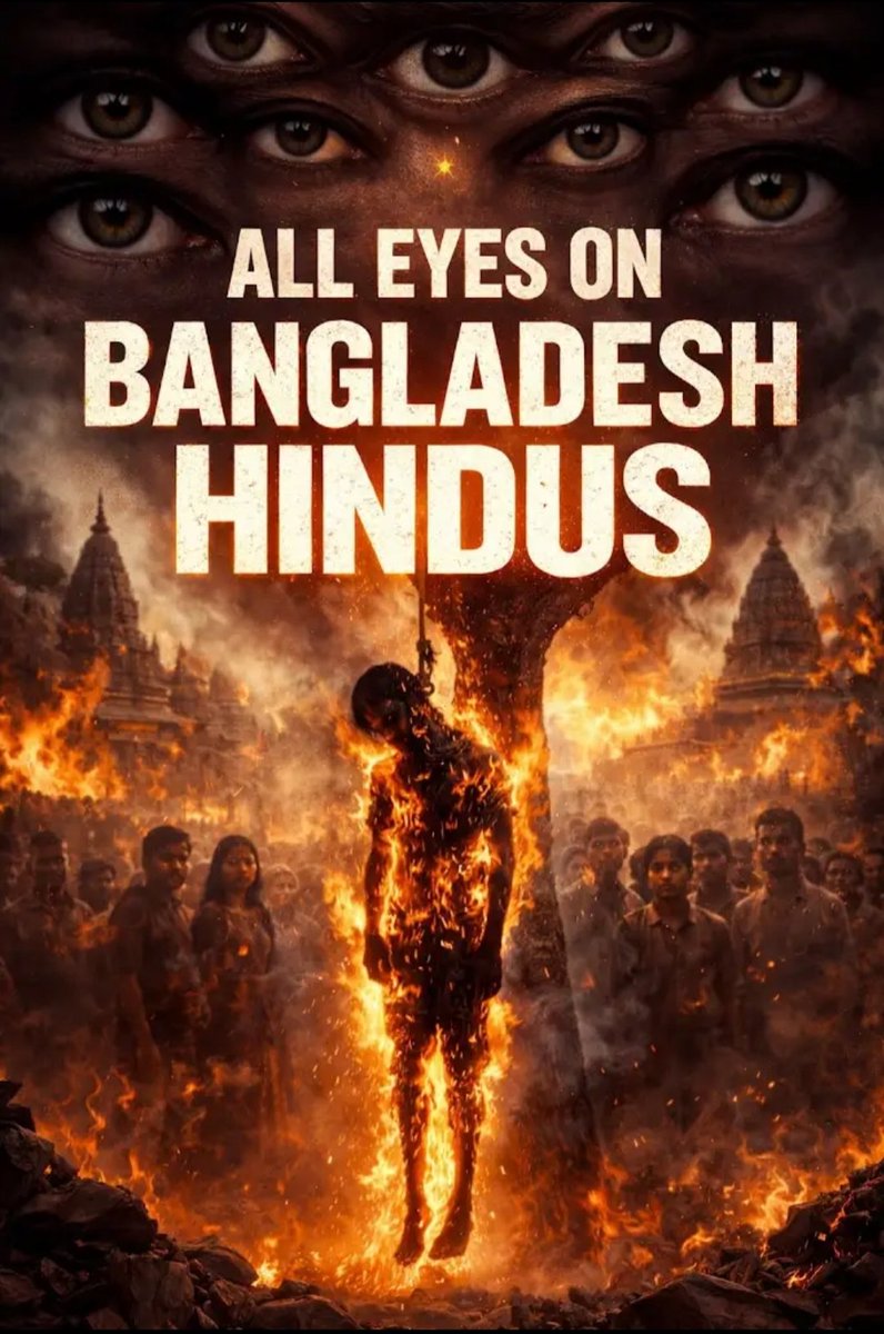 impremratan's tweet photo. बांग्लादेश में एक निर्दोष हिंदू युवक की भीड़ द्वारा हत्या और जलाया जाना मानवता पर धब्बा है।
जांच में कोई धार्मिक टिप्पणी का सबूत नहीं मिला, फिर भी जान ले ली गई।
वैश्विक मीडिया की चुप्पी शर्मनाक है।क्या हिंदु मायने नहीं रखता?
#HinduLivesMatter #Bangladesh #HumanRights #WakeUpWorld https://t.co/P7mL2QRtWN