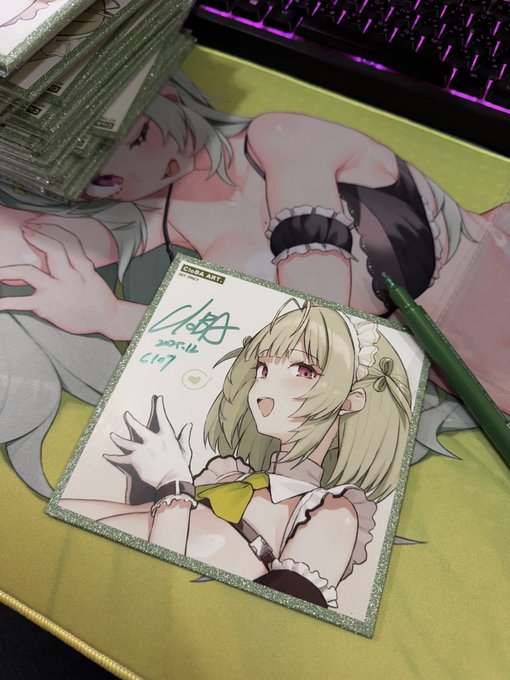 今回のソーダセットにはサイン色紙を1枚お付けします!  
全部直筆サイン入りです✍️
当日はみんなに喜んでもらえたら嬉しいな……💚 