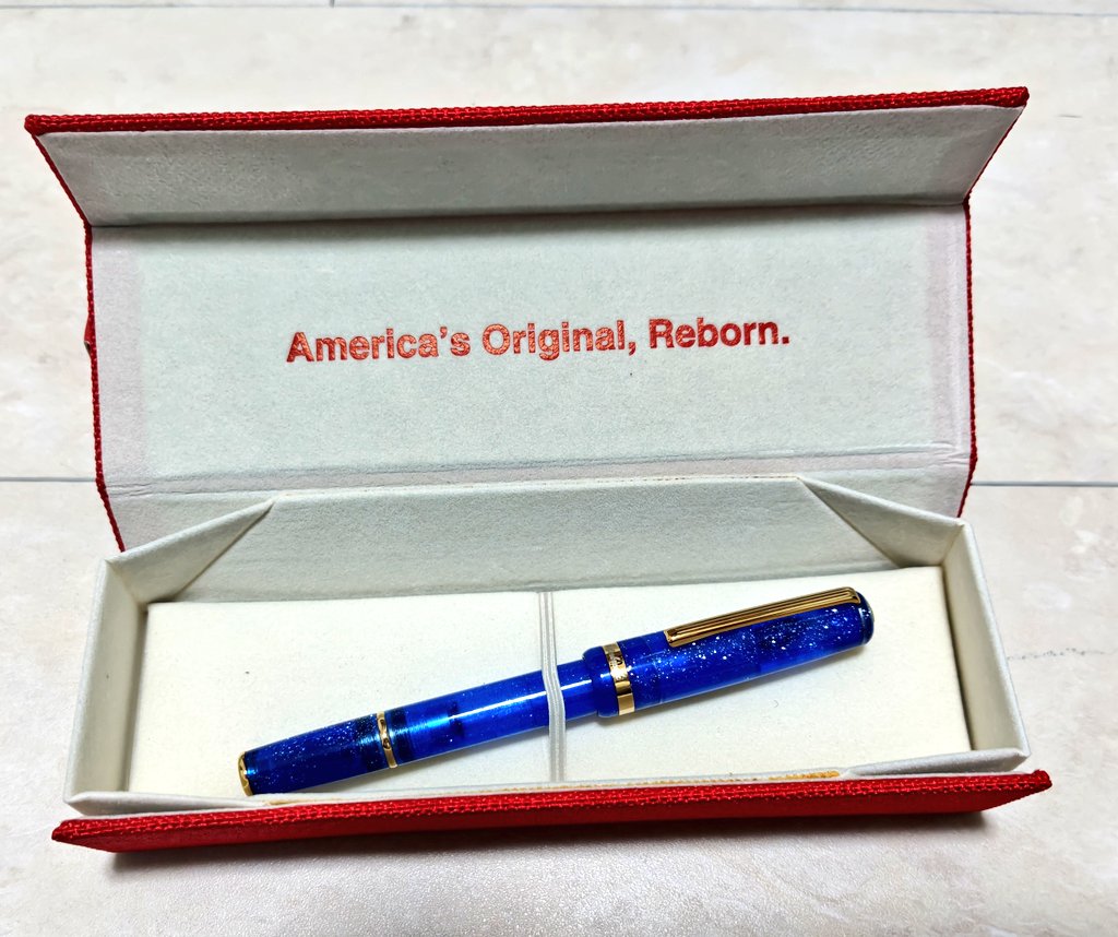 yonaga_green's tweet photo. 先日購入万年筆
エスターブルック JRポケット
一目惚れでした。おかしい。違うもの買うはずだったのに。でも、良いもの買えたのでヨシ。 https://t.co/BBZIeGPqIv
