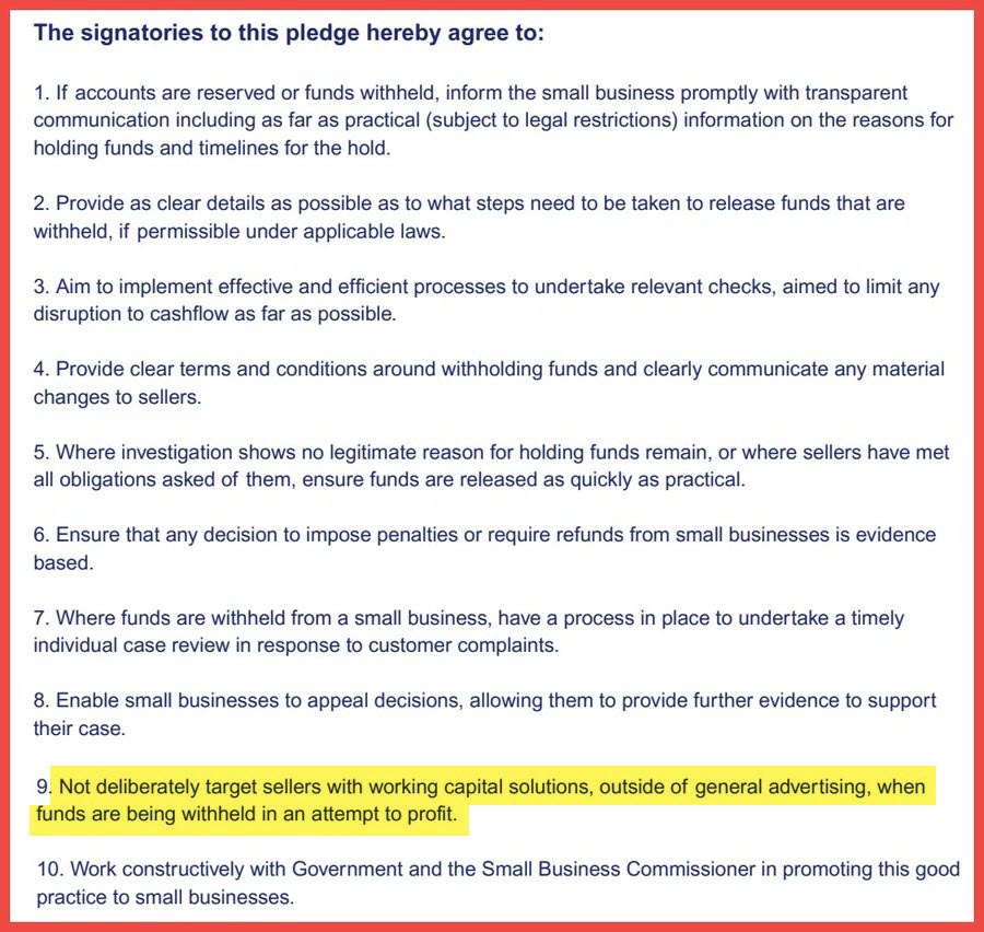 ValueAddedRS's tweet photo. @Charm_Engraving @AskeBay @MartinSLewis @DailyMail @guardian @TheFCA eBay also recently signed onto UK Office of the Small Business Commissioner's "fair treatment" pledge promising transparency &amp; fairness when holding funds.

I'd highly recommend letting @SB_Commissioner know about your experience.
https://t.co/Rc3rlBeA81 https://t.co/qljv1KKpLz