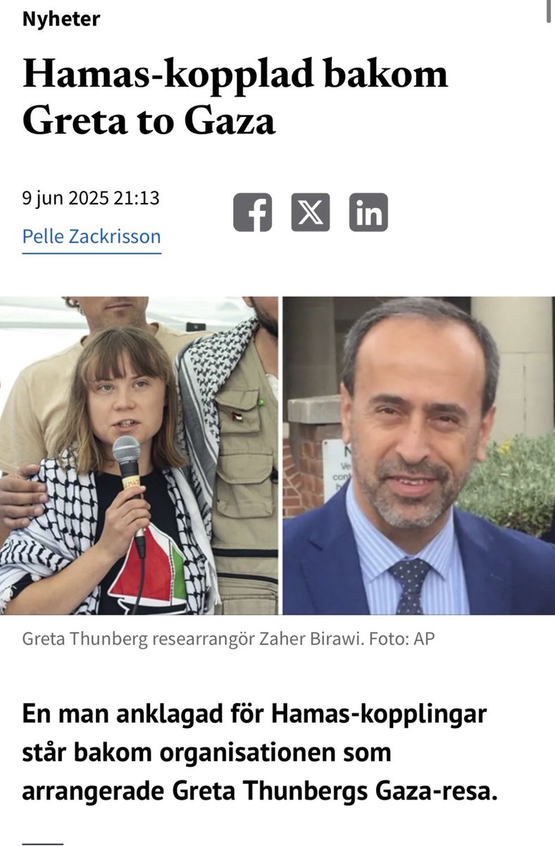 Pelle_Z's tweet image. Samme gök som ligger bakom Gretas Gaza-båtar:

bulletin.nu/hamas-kopplad-…