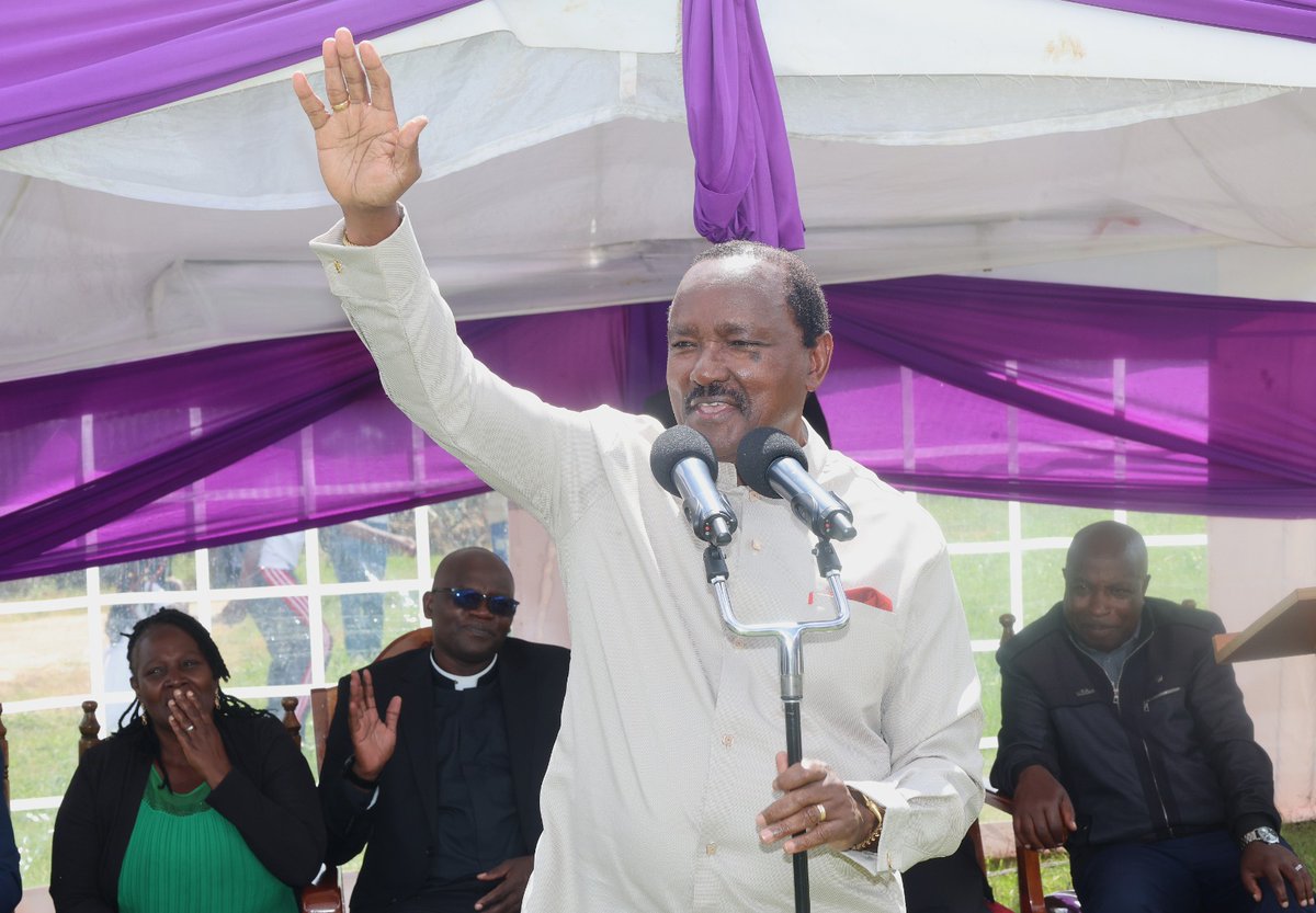 skmusyoka's tweet image. Today, as I worshipped with the people of Githunguri, I must speak truth about what is happening to our Kenya.

Wazalendo wenzangu, 18 state corporations are being sold off in what can only be described as a fire sale of our national patrimony.

While State House burns Sh. 50…