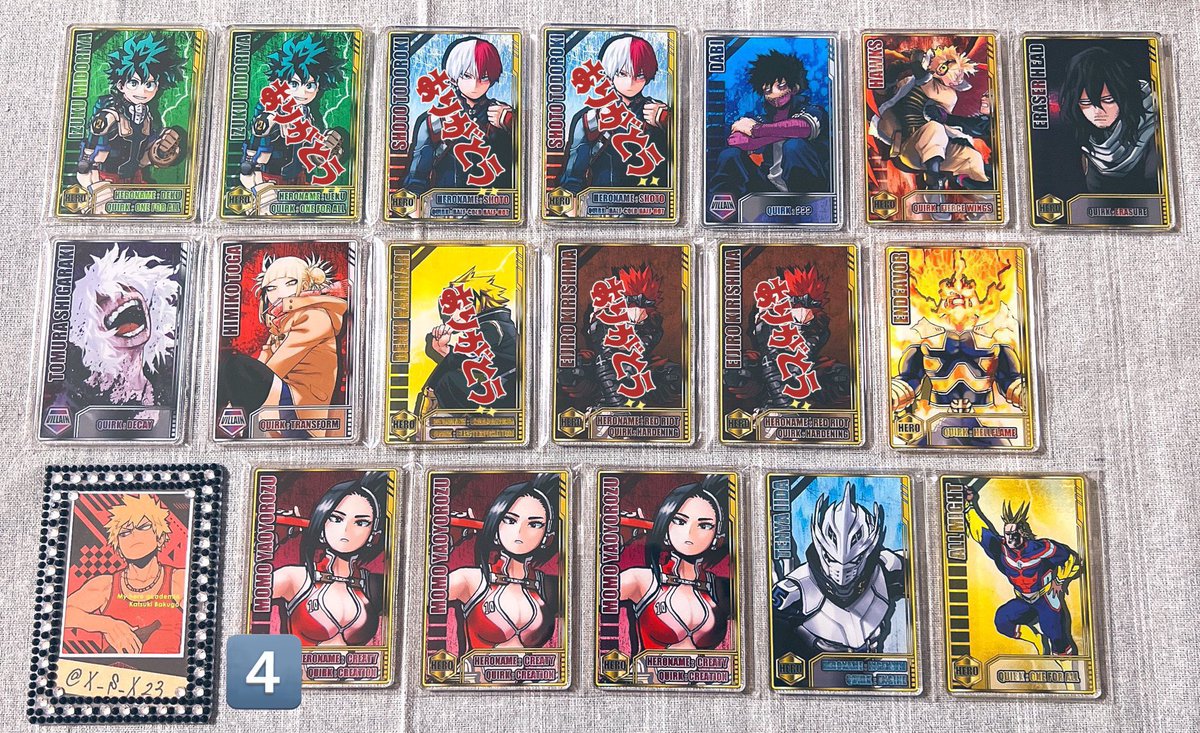 ジャンフェス　ヒロアカ　ステータスカード　１０個 1 僕のヒーローアカデミア ヒロアカ ステータスカード コレクション