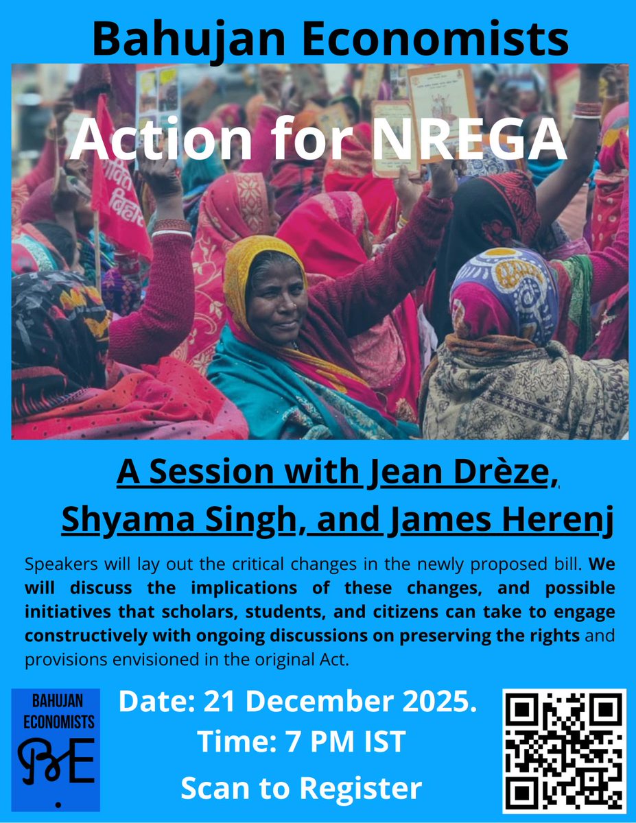 BahujanEcon's tweet photo. Live tweets from our session on the Bulldozer Bill: Action for NREGA

Happening Now!! https://t.co/4wn2QYRNMr