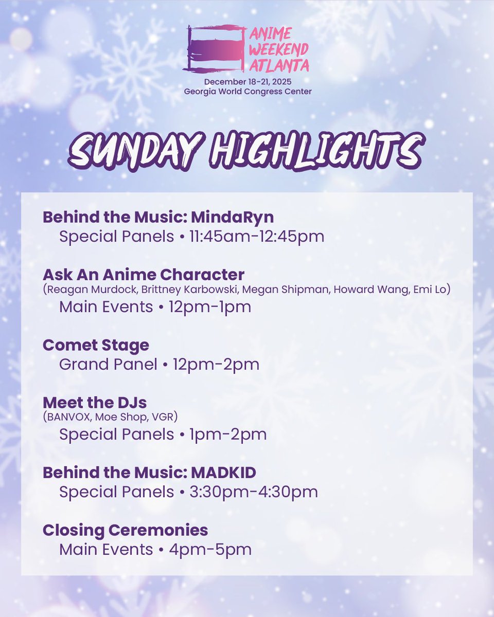 AnimeWeekendATL🔜AWA2026 tweet media