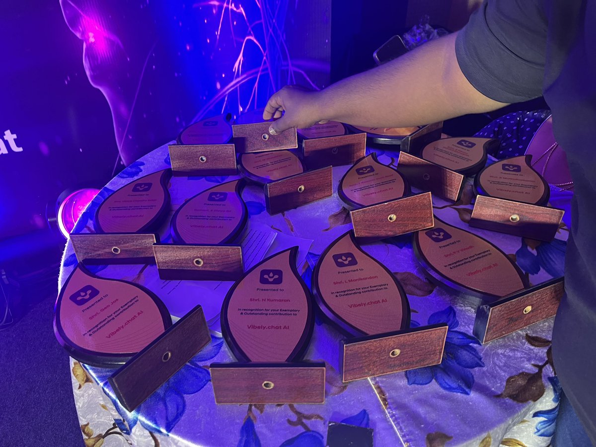 Trophy’s  to be 🏆 distributed to our beloved ♥️ Vibely Miners…. They educated and trained many people into Vibely.chat 🏆🏆🏆🏆 

<a href="/vibelyai/">Vibely.Chat</a>  <a href="/BNBCHAIN/">BNB Chain</a> <a href="/cz_binance/">CZ 🔶 BNB</a> 

#Vibely #BNBChain #AI #VaultOfVibes #Web3 #BTC #VibelyIndia #Binance